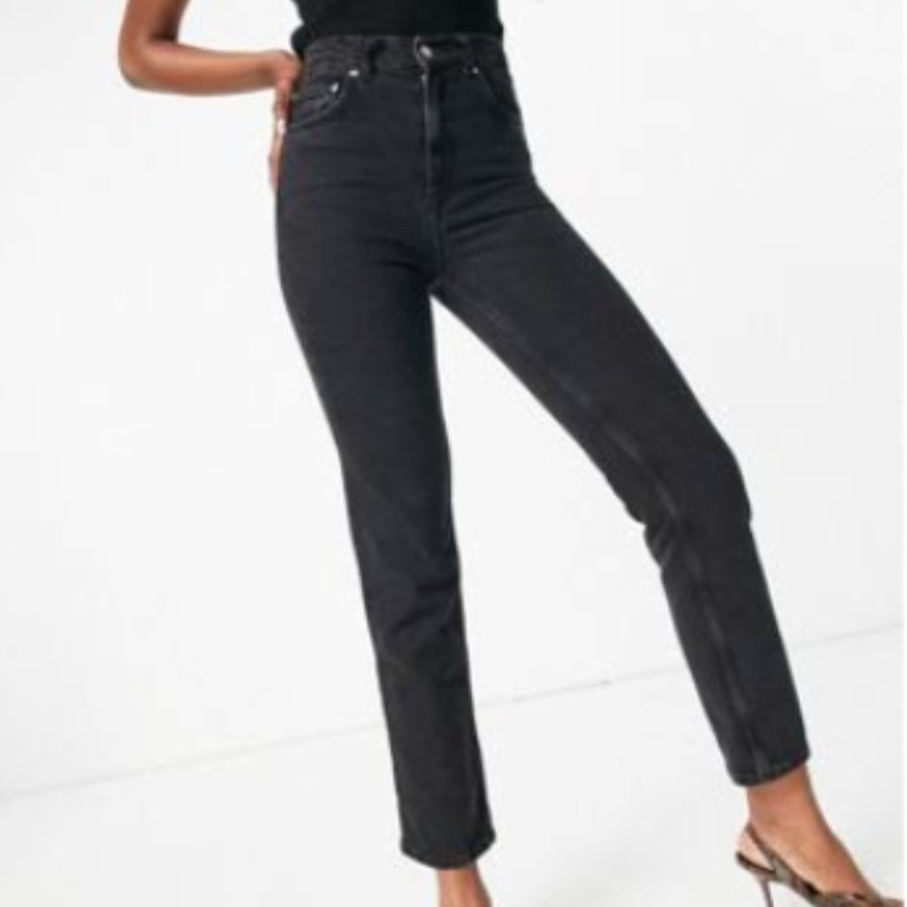 ASOS Black Slim Straight Jeans, Sz 26